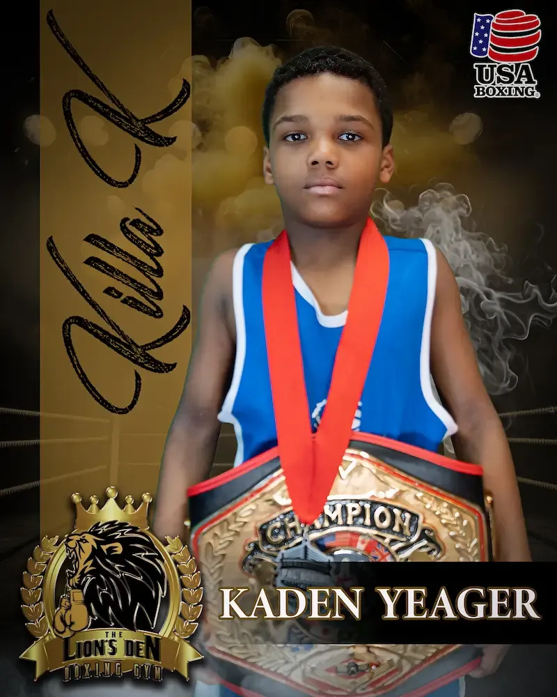 Kaden — Lions Den Boxing Gym amateur fighter