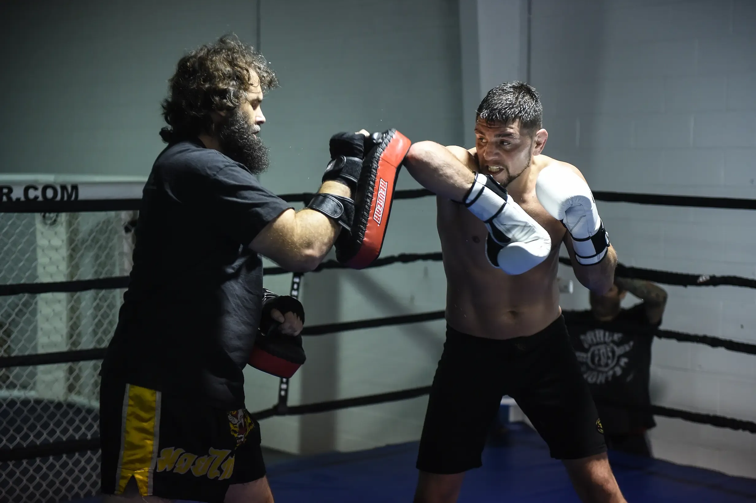 Amateur fighter training at Lions Den