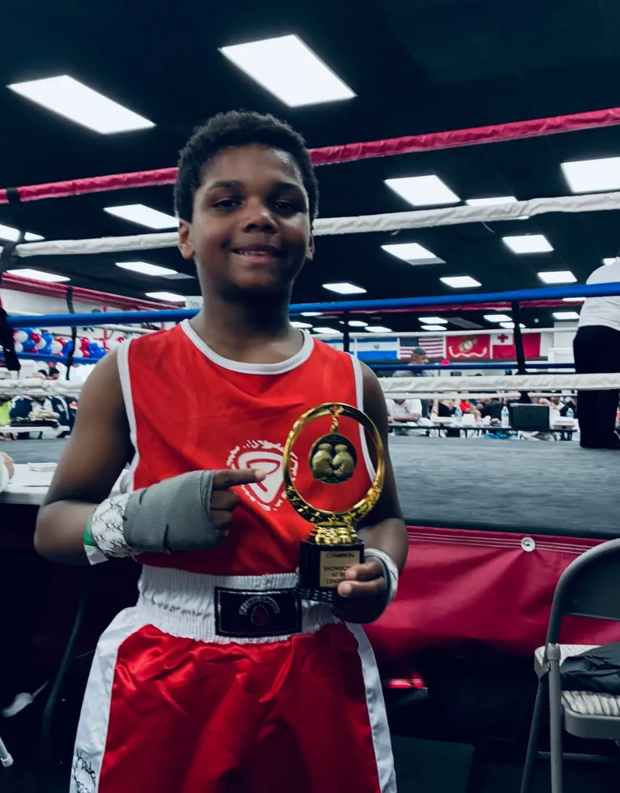 Youth boxing training at Lions Den